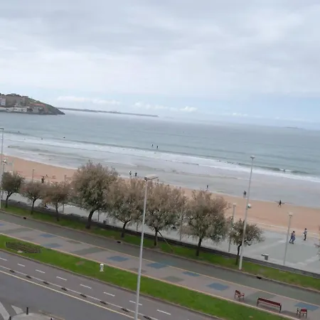 Mirada A San Lorenzo Gijón Buitenkant foto